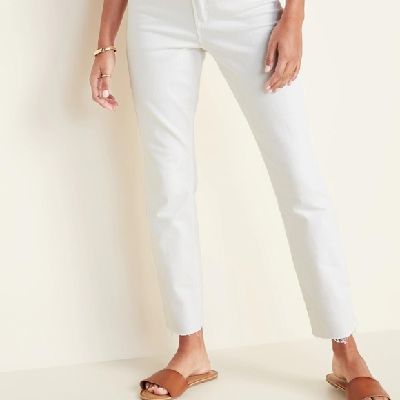 Old Navy High-Waisted Power Slim Straight Jeans - Picture 2 of 5